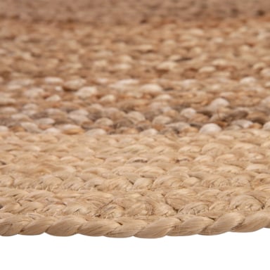 ALFOMBRA YUTE BRAIDED BRC-197 A NATURAL BEIGE 150X150 - 4