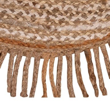 ALFOMBRA YUTE BRAIDED BRC-198 B BEIGE NATURAL 150X150 - 3