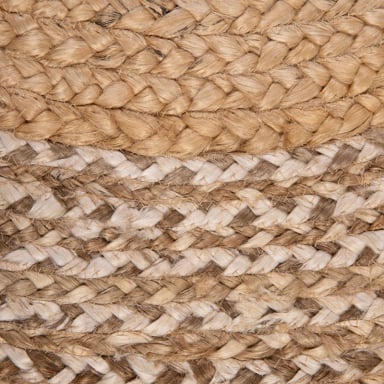 ALFOMBRA YUTE BRAIDED BRC-198 B BEIGE NATURAL 150X150 - 4