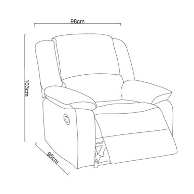 BERGER RECLINABLE 1  CUERPO OSAKA CAFE - 5