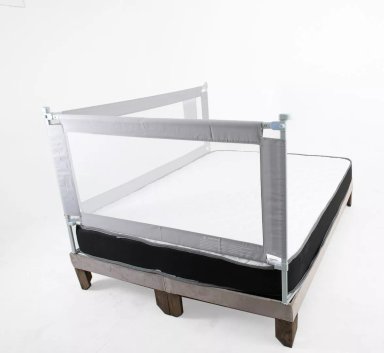 2 BARANDAS PARA CAMA 1 PLAZA (90X200 CM) ALTURA 74 A 100CM - 1