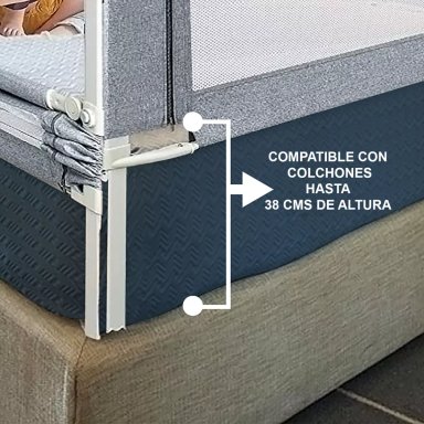 BARANDA PARA CAMA 190CM COLCHONES ALTOS - 5