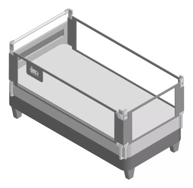 3 BARANDAS CAMA SÚPER KING (200X200X200)+ SOPORTE CABECERA - 1