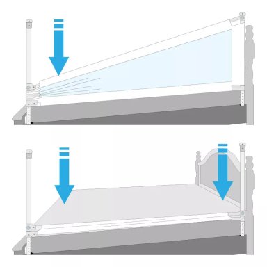 1 BARANDA 200 CM LATERAL PARA COLCHÓN ALT. HASTA 27 CM - 4