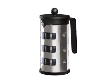 CAFETERA FRANCESA 1000 ML, BERLINGER HAUS, LÍNEA BLACK SILVER COLLECTION, COLOR NEGRO - ACERO. - 3