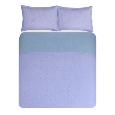 CUBRECAMA B&B MORADO LISO QUILT 1.5 P - 2