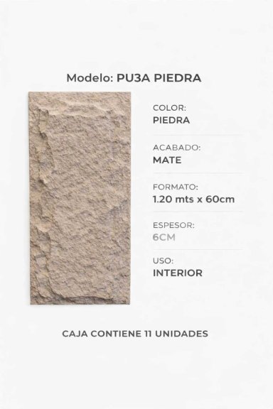PANEL PU 120 X 60 CM CEM GREY 11 PZS - 2