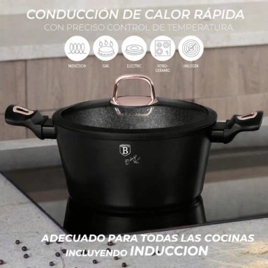 BATERIA DE COCINA 10 PZS BLACK ROSE COLLECTION ANTIADHERENTE - 2