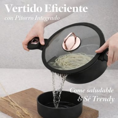 BATERIA DE COCINA 10 PZS BLACK ROSE COLLECTION ANTIADHERENTE - 3
