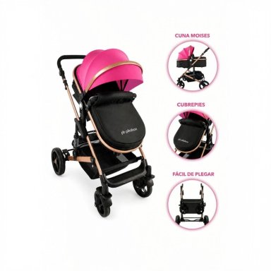 COCHE TRAVEL SYSTEM FJ ROSADO PIKABOO - 4