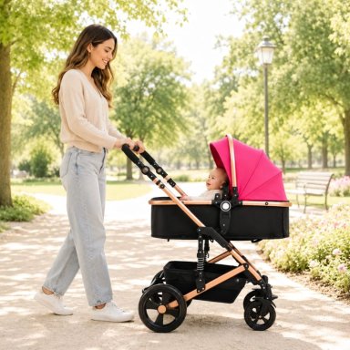COCHE TRAVEL SYSTEM FJ ROSADO PIKABOO - 6