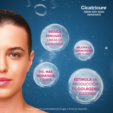 CICATRICURE SERUM FACIAL ANTI-EDAD HIDRATANTE 30ML - 9