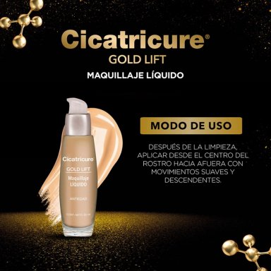 CICATRICURE MAQUILLAJE GOLD LIFT TONO MEDIO 30 G - 3