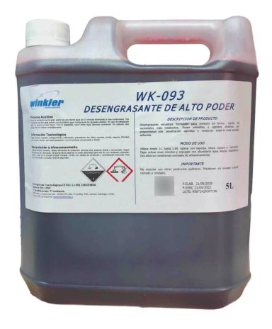 DESENGRASANTE WINKLER NUTRITION CONCENTRADO INDUSTRIAL ALTO PODER - 1