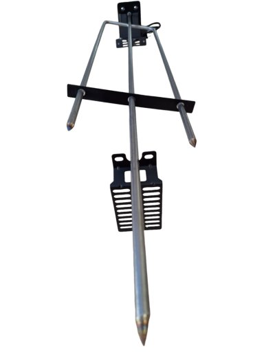 MOTOR SPIEDO 12 KG largo 1,10 mts acero inoxidable + soportes - 6