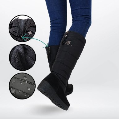 BOTAS NIEVE Y LLUVIA IMPERMEABLES FORRADAS POR DENTRO CON CHIPORRO - 6
