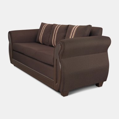 JUEGO LIVING RUZAM MOBEL ISIDORA 3-1-1 CAFÉ - 4