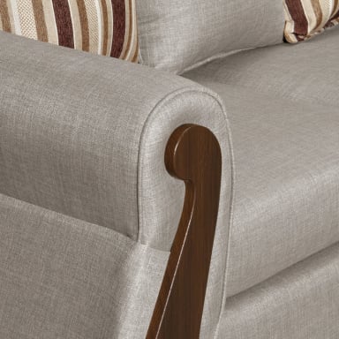 SECCIONAL RUZAM MOBEL BEGOÑA 5 CUERPOS LINO BEIGE - 6