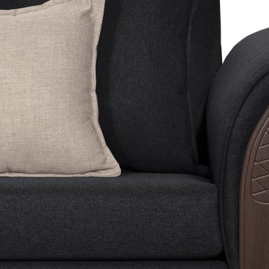 JUEGO LIVING RUZAM MOBEL MARSELLA 3 1 1 NEGRO - 3