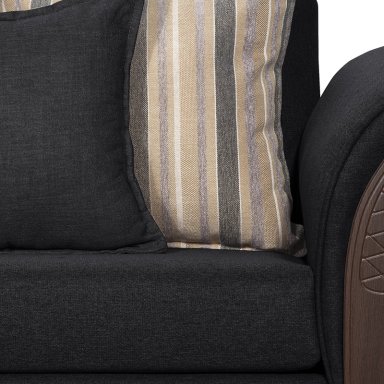 JUEGO LIVING RUZAM MOBEL MARSELLA 3 1 1 NEGRO - 4