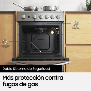 COCINA A GAS SAMSUNG CON 4 QUEMADORES CON QUEMADOR RÁPIDO - 14