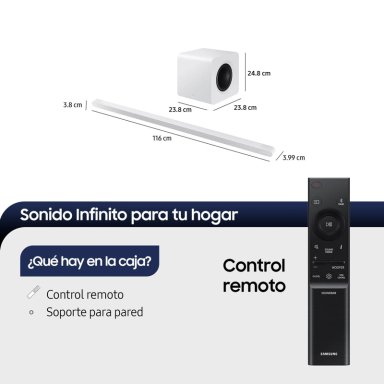 SOUNDBAR SAMSUNG ULTRA SLIM HW-S801D 3.1.2 CH SUB WOOFER - 2