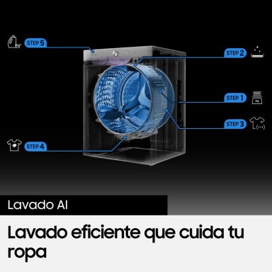 LAVADORA SECADORA SAMSUNG 22KG / 13KG CON INTELIGENCIA ARTIFICIAL EN PANEL CONTROL - 10