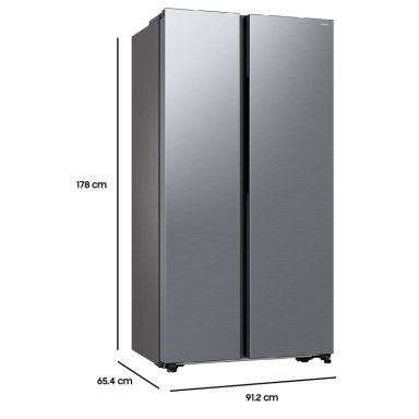 REFRIGERADOR SAMSUNG NO FROST SIDE BY SIDE 564L GRIS - 5