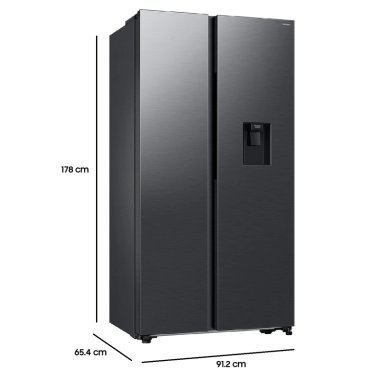 Refrigerador Side by Side con dispensador 560L Negro - 5