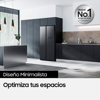 Refrigerador Side by Side con dispensador 560L Negro - 8