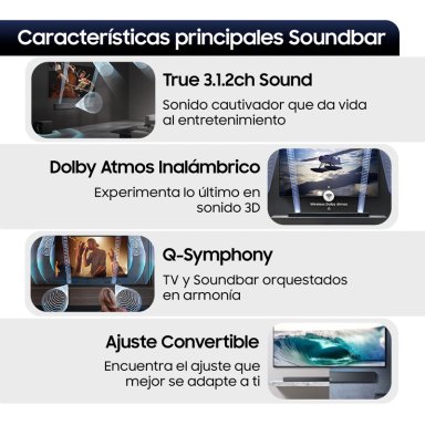 Q-Series Soundbar HW-QS700F 3.1.2 Subwoofer (2025) - 4