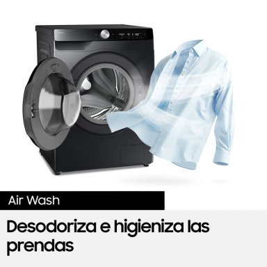 LAVADORA SECADORA SAMSUNG WD12FG6B34BBZS 12KG/8KG NEGRO CON AI ECOBUBBLE - 6