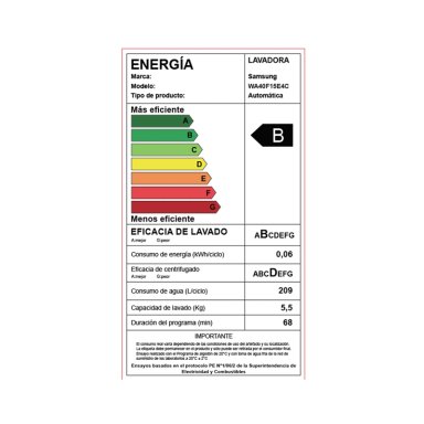 Lavadora carga superior 15Kg Eco Bubble™ Grafito 2026 - 13