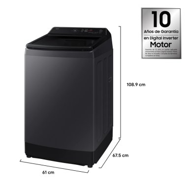 Lavadora carga superior 15Kg Eco Bubble™ Grafito 2026 - 2