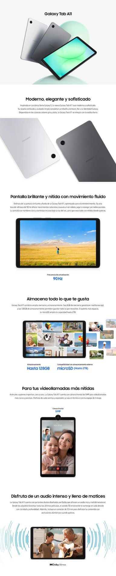 GALAXY TAB A11 GRIS 64 GB - 10