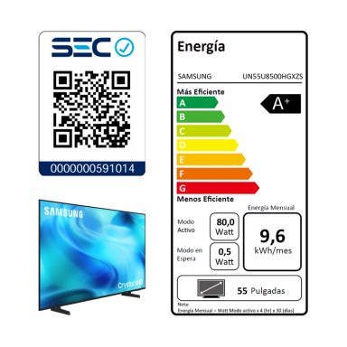 55" Crystal UHD U8500H 4K Smart TV (2026) - 8