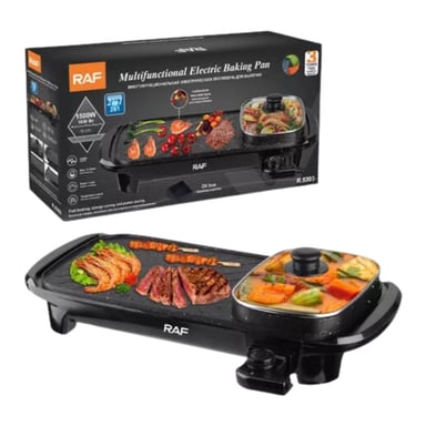 ASADOR SARTÉN PLANCHA PARRILLERA 2 EN 1 CHURRASQUERA - 1