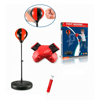 SET DE BOXEO PARA NIÑO UTILÍSIMO MULTICOLOR CON GUANTES INCLUIDOS JUGUETE - 1