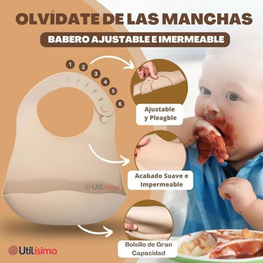 SET DE ALIMENTACIÓN BEBÉ SILICONA CON VASO 5 PIEZAS LIBRE BPA ROSA CLARO - 10