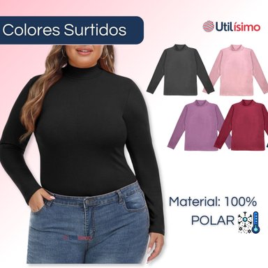 PACK 3 CAMISETA BEATLE MUJER MANGA LARGA PRIMERA CAPA POLAR - 2