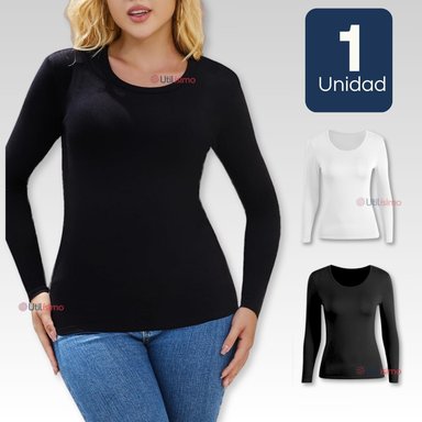 CAMISETAS MANGA LARGA BAMBÚ MUJER PRIMERA CAPA - 1
