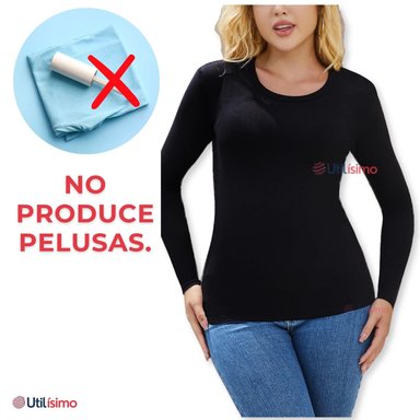 PACK 6 CAMISETAS MANGA LARGA BAMBÚ MUJER PRIMERA CAPA - 9