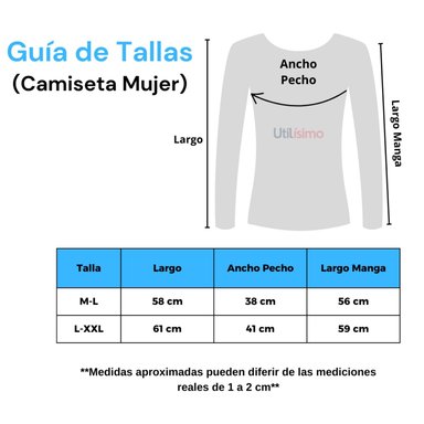 PACK 3 CAMISETA MANGA LARGA POLAR MUJER PRIMERA CAPA SURTIDO - 3