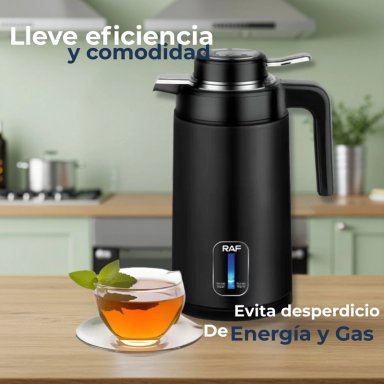 TERMO HERVIDOR ELÉCTRICO ACERO INOXIDABLE 2.0 LITROS EN COLOR NEGRO - 6
