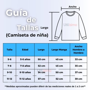 PACK 3 PRIMERA CAPA ESCOLAR BAMBÚ INVIERNO CAMISETA NIÑA CUELLO REDONDO POLERA - 6