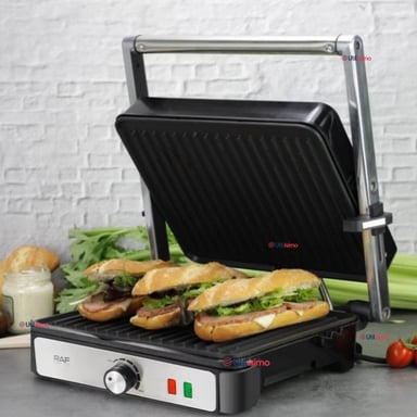 PLANCHA PARRILLERA ELÉCTRICA 2000W ASADORA DOBLE CARA ANTIADHERENTE - 1