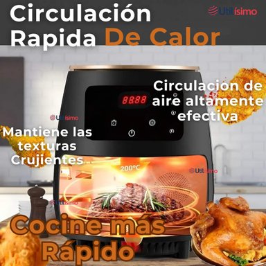 FREIDORA DE AIRE DIGITAL 6 LITROS 2400W AIR FRYER PREMIUM - 6