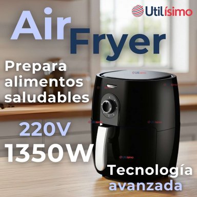 FREIDORA DE AIRE PREMIUM 5 LITROS 1350W+KIT DE 100 FORROS DE PAPEL DESECHABLE - 6