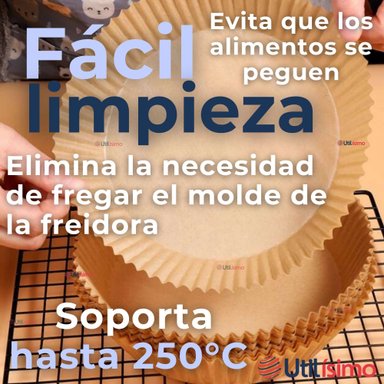 FREIDORA DE AIRE PREMIUM 5 LITROS 1350W+KIT DE 100 FORROS DE PAPEL DESECHABLE - 2