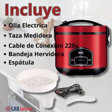 OLLA ARROCERA MULTIFUNCIONAL ELÉCTRICA 5 LITROS 900W DE POTENCIA - 7